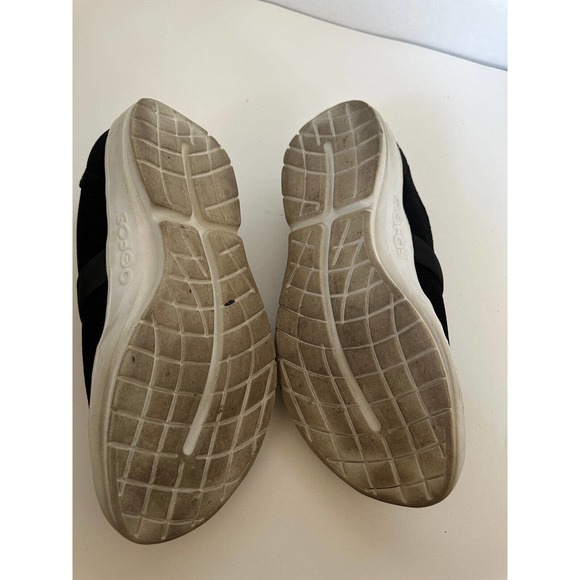 OOFOS OOmg Eezee Low Shoe Black Slip On Women's Size 11 Comfort Stretch Recovery - Picture 8 of 10